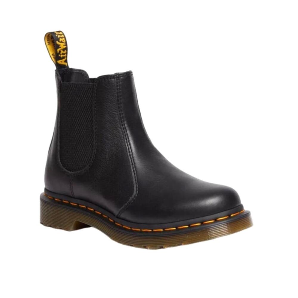 Dr. Martens Shoes 2976 Black Leather Chelsea Pull On Chunky Platform Boots Sz 8